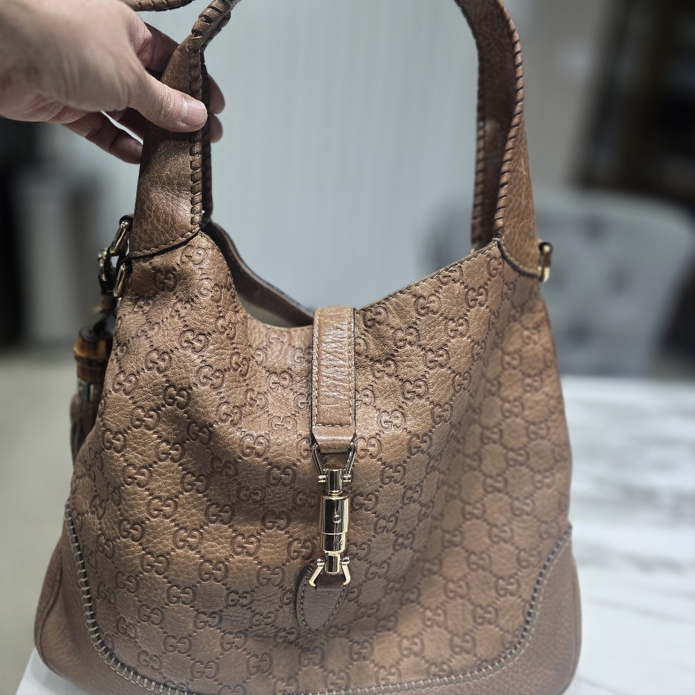 Gucci Tan Leather Hobo Bag - Picture 3 of 11